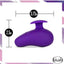 Wellness Palm Sense Rechargeable Silicone Massager - Purple