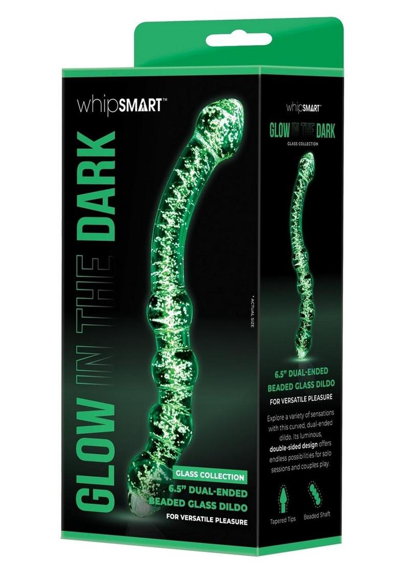 WhipSmart Dual Ended Beaded Glass Dildo