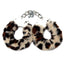 WhipSmart Furry Cuffs with Eye Mask - Animal Print/Leopard