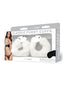 WhipSmart Furry Cuffs with Eye Mask - White