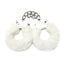 WhipSmart Furry Cuffs with Eye Mask - White