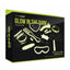 WhipSmart Glow In The Dark All In One Bondage - Glow In The Dark/Green - 12 Piece/Set