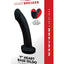 WhipSmart Heartbreaker Silicone Dildo Heart Base - Black - 7in