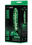 WhipSmart Lifelike Glass Dildo with Balls - Clear/Glow In The Dark - 5.5in