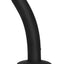 WhipSmart Rechargeable Silicone Slimline Dildo - Black - 5in