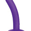 WhipSmart Rechargeable Silicone Slimline Dildo - Purple - 5in