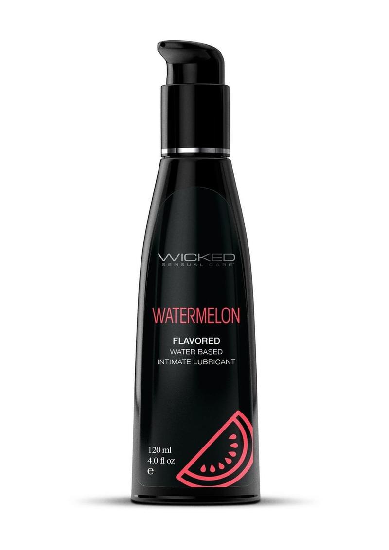 Wicked Aqua Water Based Flavored Lubricant Watermelon - 4oz