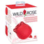 Wild Rose and Tongue Rechargeable Silicone Clitoral Stimulator with Suction - Red