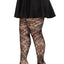 Wild Rose Net Tights - 1x-2x