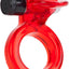 Wireless Clit Flicker Vibrating Cock Ring with Clitoral Stimulation - Red