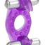 Wireless Rocking Rabbit Vibrating Cock Ring with Clitoral Stimulation - Purple