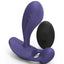 Witty Rechargeable Silicone Vibrator with Clitoral Stimulator - Blue/Midnight Indigo