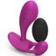 Witty Rechargeable Silicone Vibrator with Clitoral Stimulator - Sweet Orchid