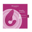 Womanizer Blend Rechargeable Silicone Vibrator with Clitoral Stimulator - Vibrant - Pink