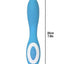 Wonderlust Serenity Rechargeable Silicone Vibrator - Blue
