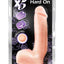 X5 Hard On Dildo with Balls - Vanilla - 8.75in