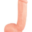 X5 Hard On Dildo with Balls - Vanilla - 8.75in