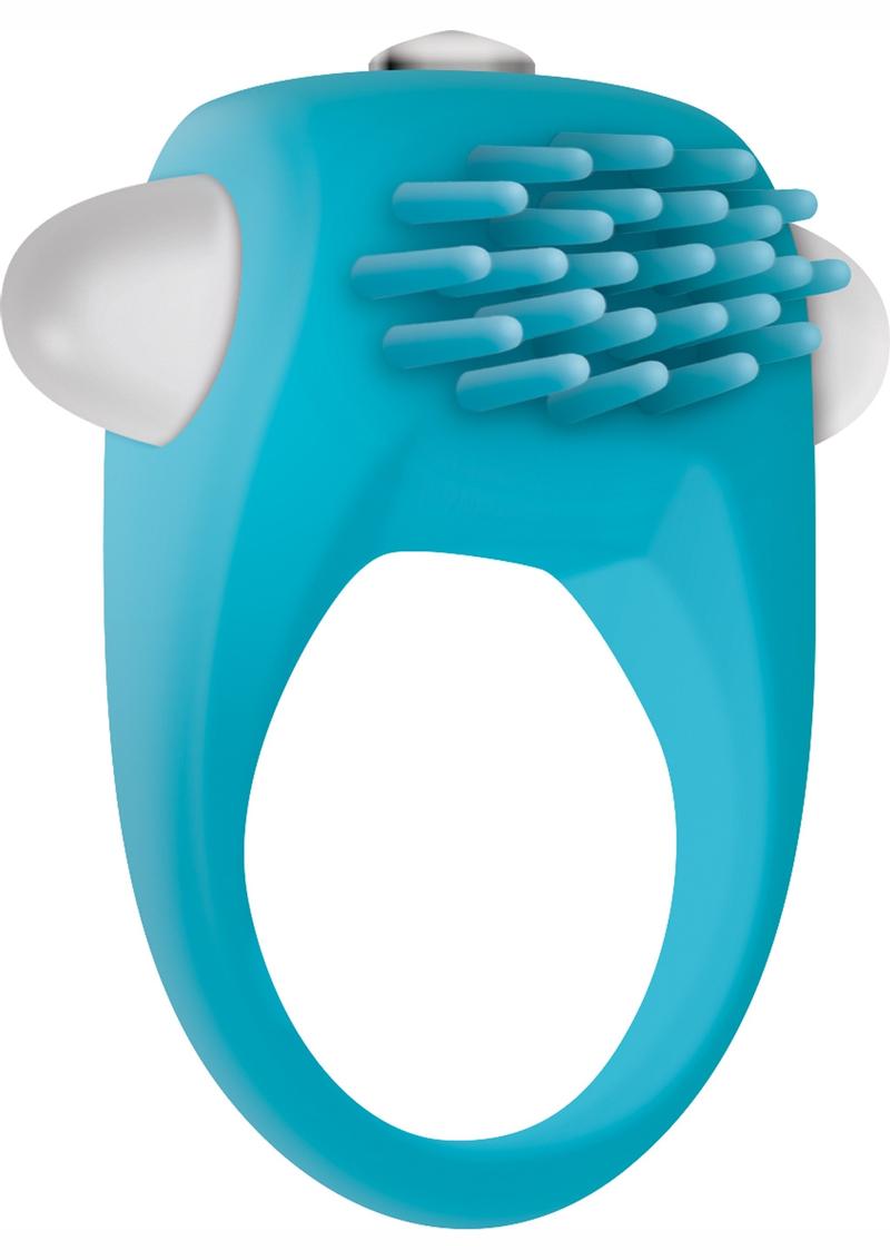 Zero Tolerance Teal Tickler Silicone Vibrating Cock Ring