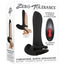 Zero Tolerance Vibrating Girth Enhancer Silicone Rechargeable Sleeve with Remote Control - Black/Red