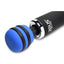 Zeus Electrosex E-Stim Vibrating Silicone Wand Massager - Black/Blue