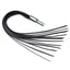 Zeus Electrosex Twilight E-Stim Silicone Flogger - Black