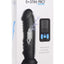 Zeus Vibrating and E-Stim Rechargeable Silicone Dildo with Remote Control