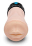 ZOLO Gawk Gawk Rechargeable Silicone Vibrating Deep Throat Blowbot Masturbator - Black/Vanilla