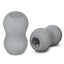 ZOLO Squeezable Mini Double Bubble Masturbator - Gray/Grey